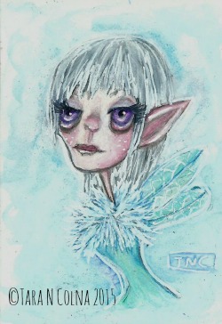 Winter Fairy With Violet Eyes by Tara N Colna